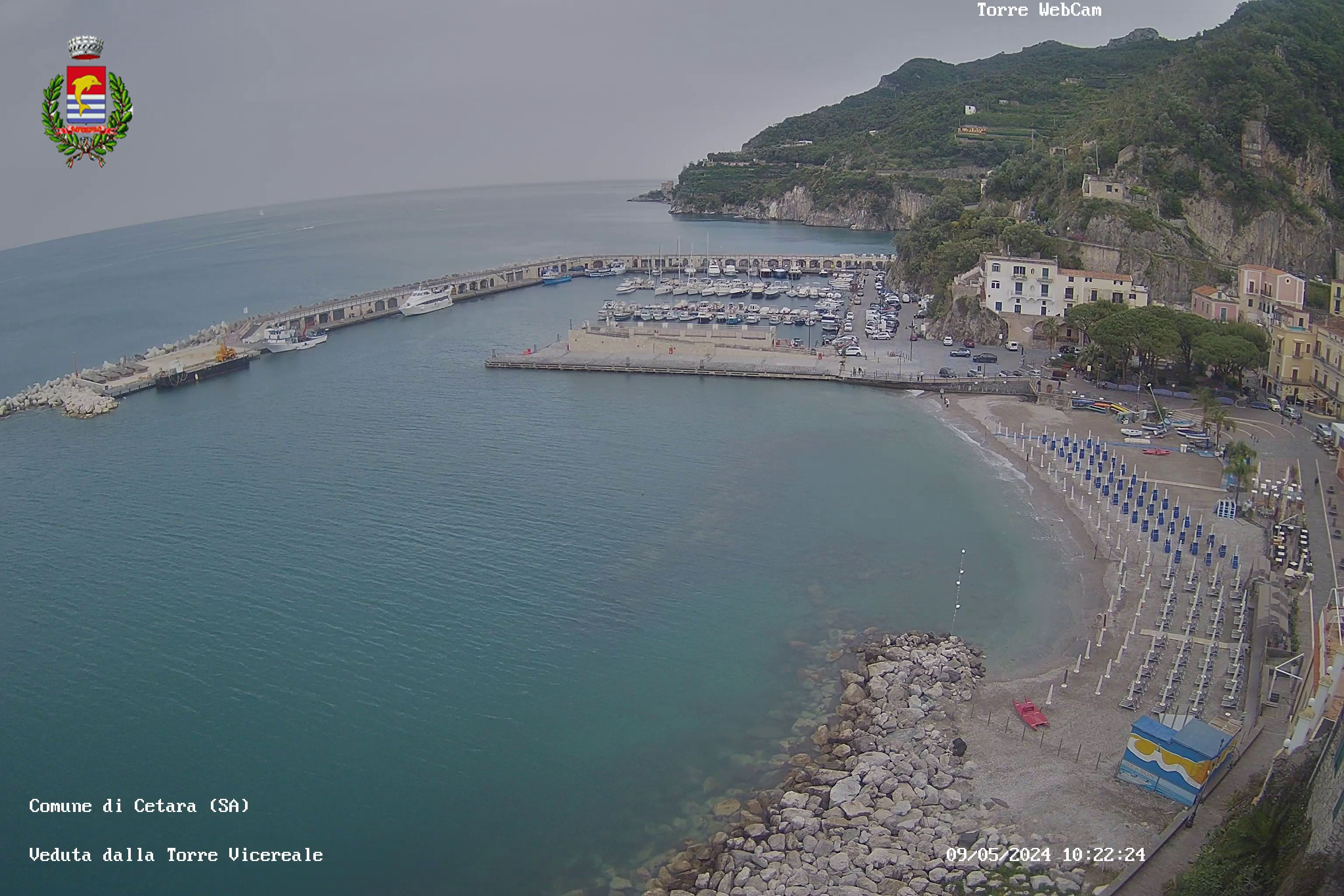 immagine della webcam nei dintorni di Salerno: webcam Cetara